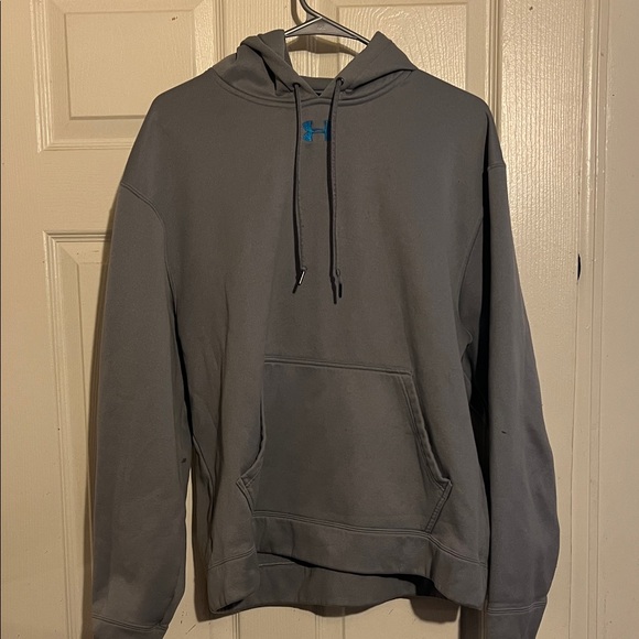 Under Armour Other - Under Armour Charcoal Hoodie with Blue Logo